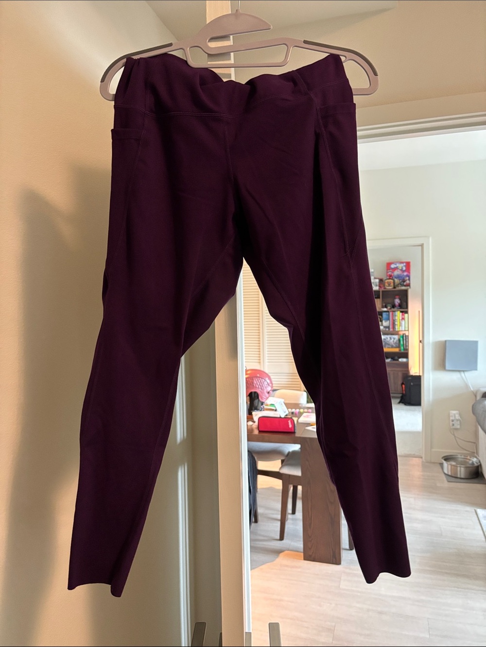 Danskin Plum Purple Leggings with Side Pockets